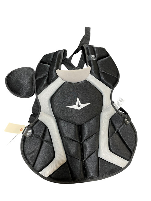 Vist Large View of Product Image Which is Used All-Star CPCC1216S71 Catchers Chest Protector Black Intermed