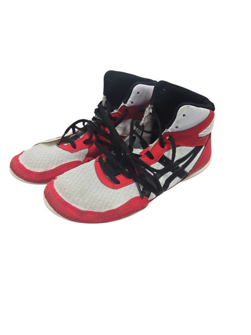 Vist Large View of Product Image Which is Used Asics Wrestling Shoes Red Senior 5