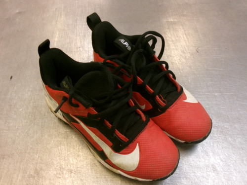 Vist Large View of Product Image Which is Used Nike ALPHA BB/SB Cleats Red Junior 01