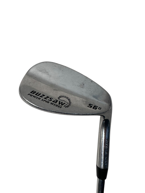 Vist Large View of Product Image Which is Used Affinity BUZZSAW Golf Wedge Mens RH Silver 56 Degree
