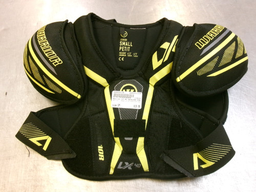 Vist Large View of Product Image Which is Used Warrior LX 40 SHOULDER PADS Junior Shoulder Pads SM