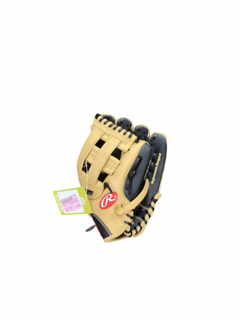 Vist Large View of Product Image Which is Used Rawlings PLAYER SERIES PL115BC BB/SB Glove RH Throw Black And Tan 11 1/2"