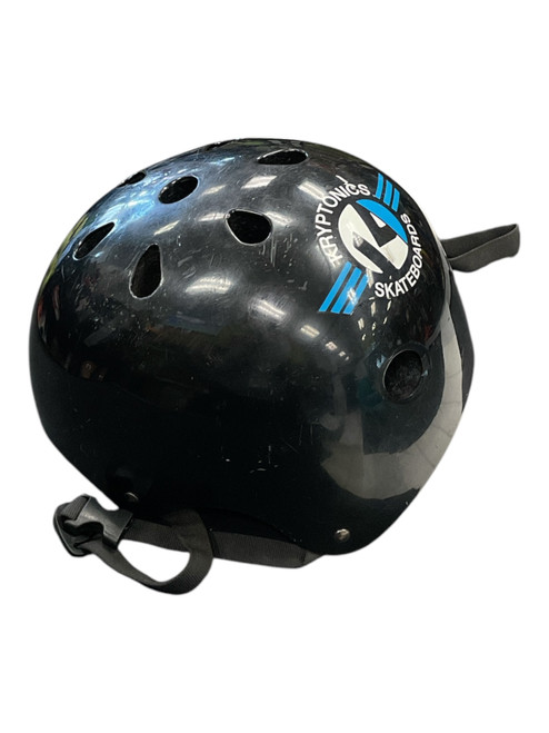 Vist Large View of Product Image Which is Used Kryptonics Skateboard Helmet Black S/M
