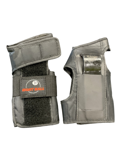 Vist Large View of Product Image Which is Used Skateboard Wrist Guards Black Senior