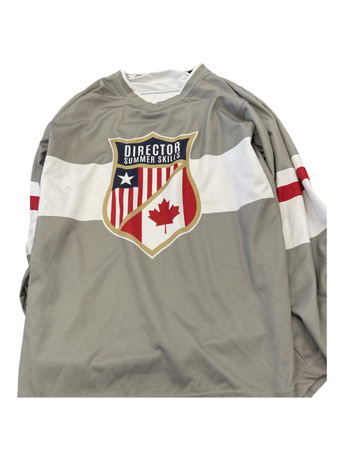 Vist Large View of Product Image Which is Used Champro Hockey Practice Jersey Grey SM