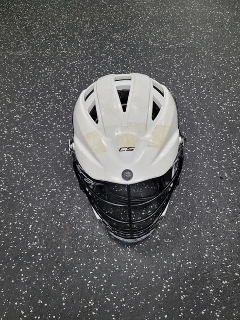 Vist Large View of Product Image Which is Used Cascade CS Lacrosse Helmet White One Size