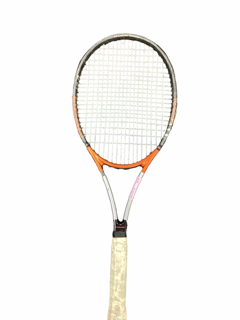 Vist Large View of Product Image Which is Used Head TITANIUM Adult Tennis Racquet Orange 4 5/8"