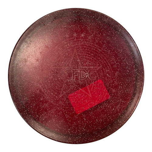 Vist Large View of Product Image Which is Used Innova METAL FLAKE GATOR Disc Golf Mid Range Maroon 173g