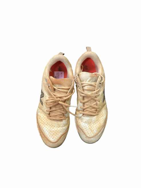 Vist Large View of Product Image Which is Used New Balance FASTPITCH BB/SB Cleats White Senior 9
