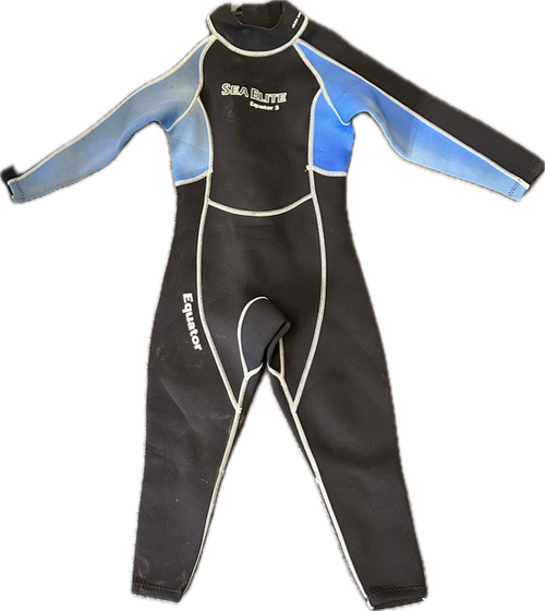 Vist Large View of Product Image Which is Used Junior Full Wetsuit Black JR 06