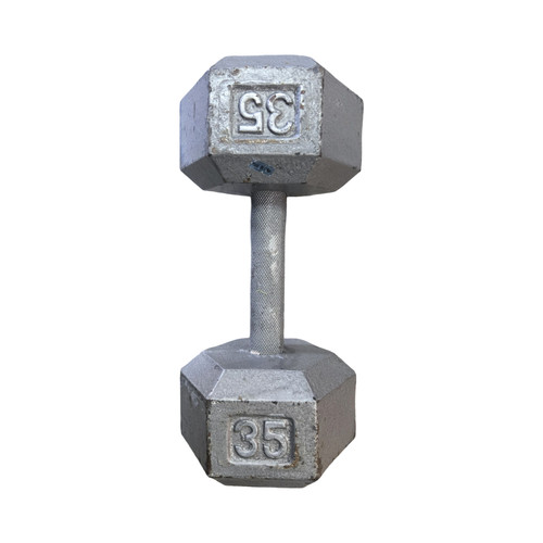 Vist Large View of Product Image Which is Used Hex Dumbbell (Each) 35 lb
