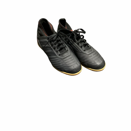 Vist Large View of Product Image Which is Used Adidas Soccer Indoor Shoes Black Senior 5