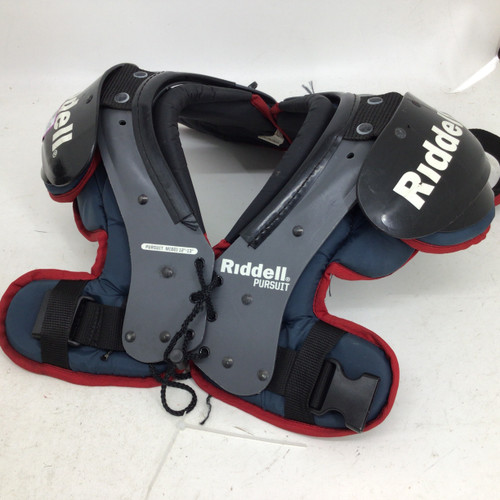 Vist Large View of Product Image Which is Used Riddell PURSUIT MD 12-13 IUN SHOULDER PADS FB Shoulder Pads Black MD
