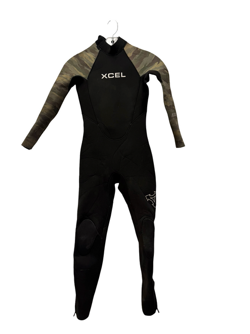 Vist Large View of Product Image Which is Used Xcel AXIS 4/3mm Junior Full Suit / Wetsuit Black JR 12