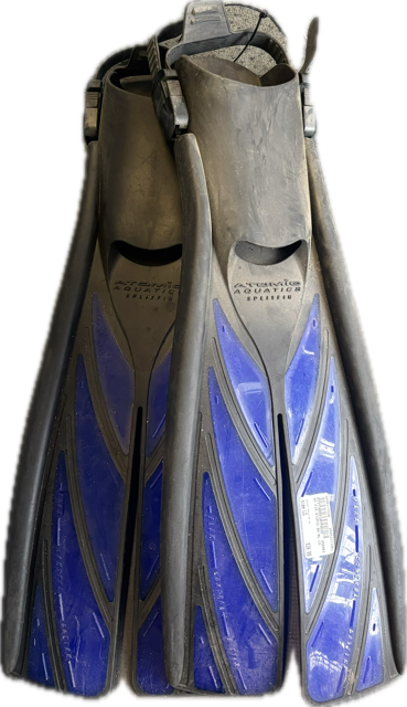 Vist Large View of Product Image Which is Used Underwater Fins Navy Blue LG