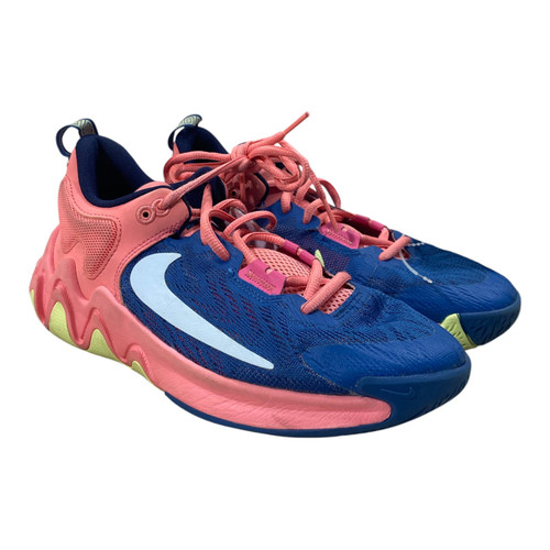 Vist Large View of Product Image Which is Used Nike Basketball Shoes Y Carolina Blue And Pink Junior 05.5