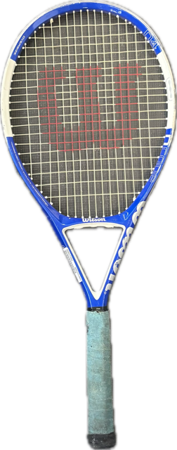 Vist Large View of Product Image Which is Used Wilson NCODE N4 Adult Tennis Racquet Royal Blue Unknown