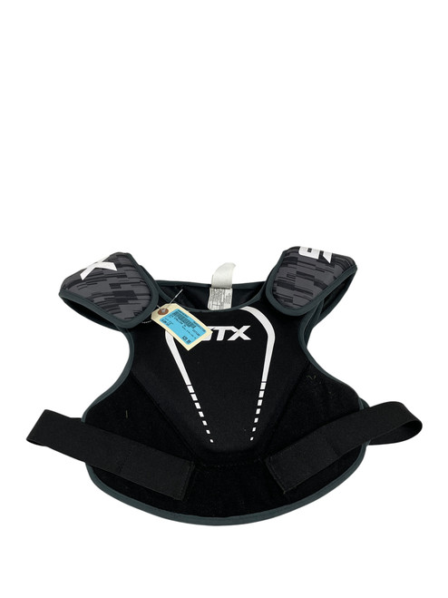 Vist Large View of Product Image Which is Used STX STALLION 75 Lacrosse Shoulder Pads Black LG