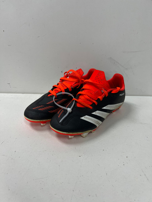 Vist Large View of Product Image Which is Used Adidas PREDATOR Soccer Cleats Black And Orange Junior 04