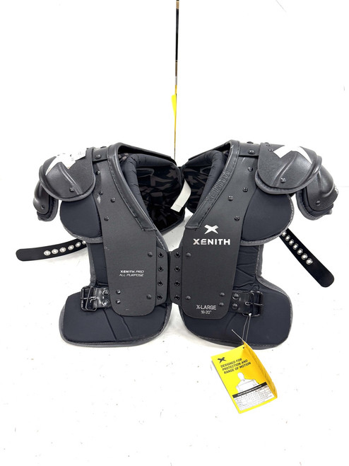 Vist Large View of Product Image Which is Used Xenith PRO VARSITY FB Shoulder Pads Black XL