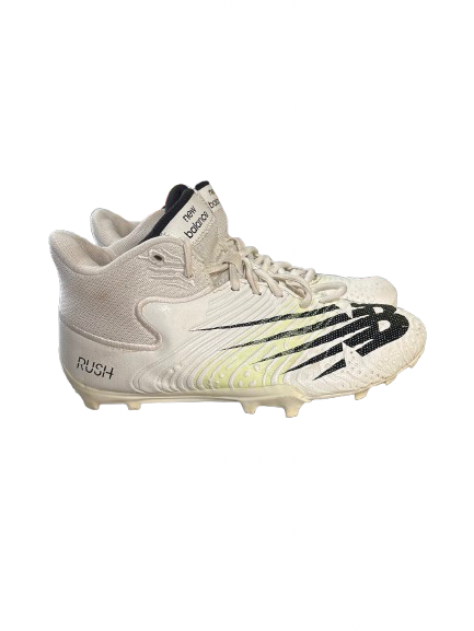 Vist Large View of Product Image Which is Used New Balance RUSH SZ 6.5 LAX Cleats Womens White Senior 6.5