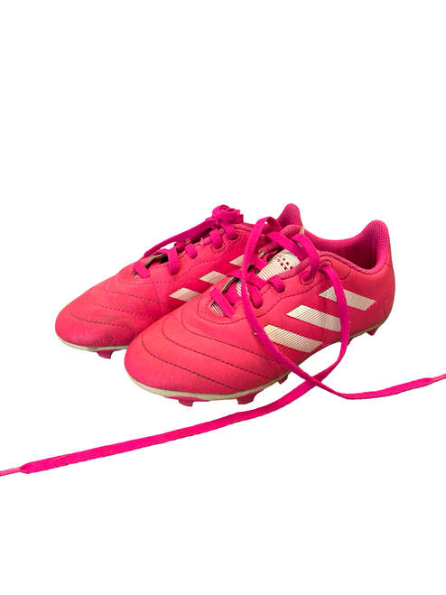 Vist Large View of Product Image Which is Used Adidas Soccer Cleats Pink Youth 13.0