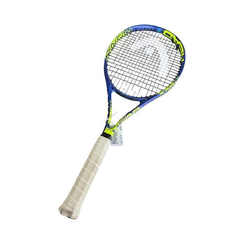 Vist Large View of Product Image Which is Used Head SPARK RACQUET Adult Tennis Racquet Navy Blue 4 3/8"