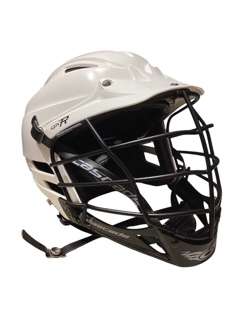 Vist Large View of Product Image Which is Used Cascade CPV-R Lacrosse Helmet White One Size
