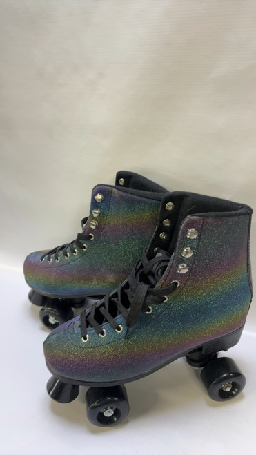 Vist Large View of Product Image Which is Used CCC ROLLER SKATES 9M Senior Roller Quad Skates Purple Senior 9
