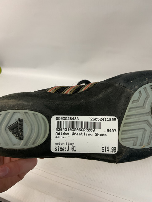 Vist Large View of Product Image Which is Used Adidas Wrestling Shoes Black Junior 01
