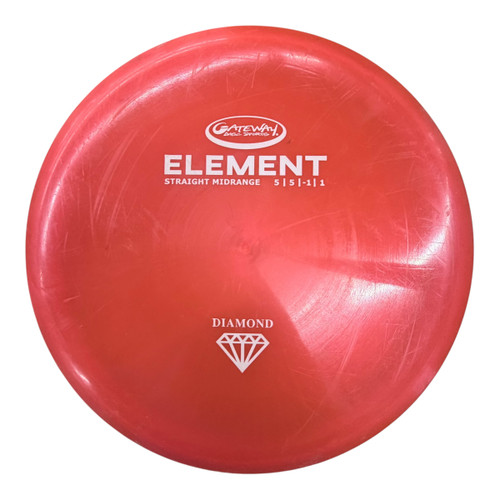 Vist Large View of Product Image Which is Used Gateway ELEMENT Disc Golf Mid Range Orange 177g