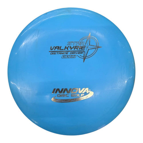 Vist Large View of Product Image Which is Used Innova STAR VALKYRIE Disc Golf Driver Royal Blue 175g