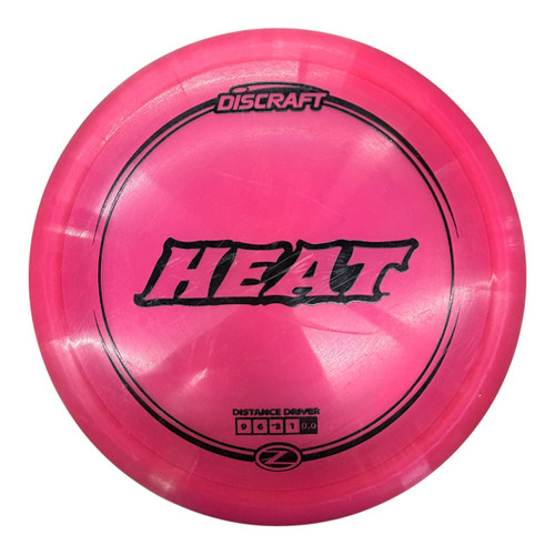 Vist Large View of Product Image Which is Used Discraft Z HEAT Disc Golf Driver Red 174g