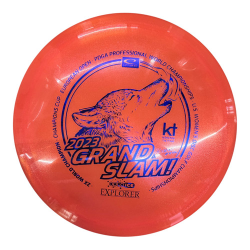 Vist Large View of Product Image Which is Used Latitude 64 OPTO ICE EXPLORER Disc Golf Driver Orange 173g