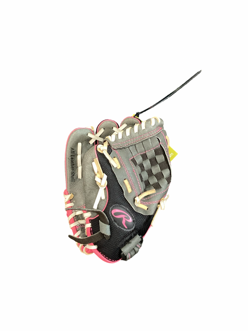 Vist Large View of Product Image Which is Used Rawlings STORM BB/SB Glove LH Throw Grey 10"