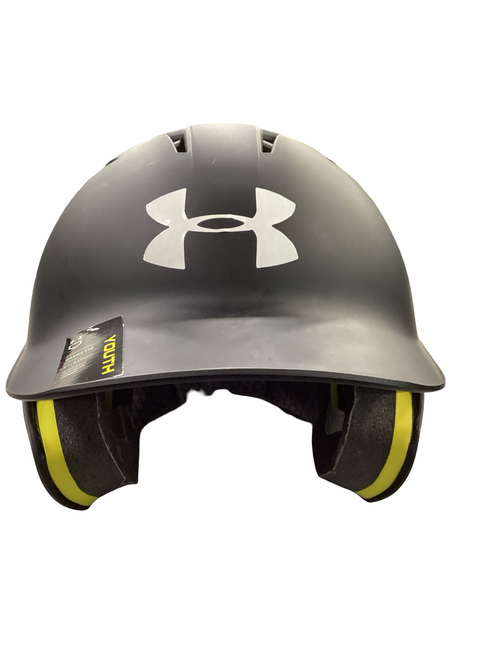 Vist Large View of Product Image Which is Used Under Armour BATTING HELMET Batting Helmet No Mask Black SM