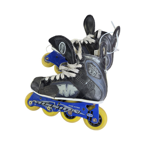 Vist Large View of Product Image Which is Used Mission PROTO SI SZ 2D ININE SKATES Roller Hockey Skates Black Junior 02