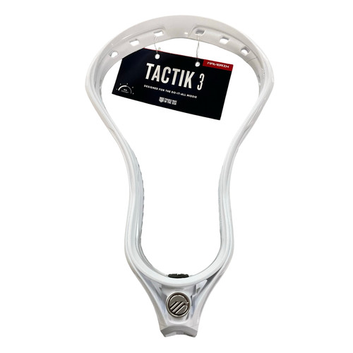 Vist Large View of Product Image Which is Used Maverik TACTIK 3 Mens Lacrosse Head White