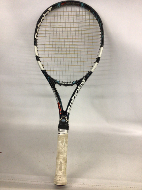 Vist Large View of Product Image Which is Used Babolat PURE DRIVE Adult Tennis Racquet Black 4 5/8"