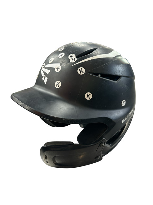 Vist Large View of Product Image Which is Used Easton ELITE X 7 1/8 - 7 1/2 - JAW Batting Helmet w/Mask Black M/L
