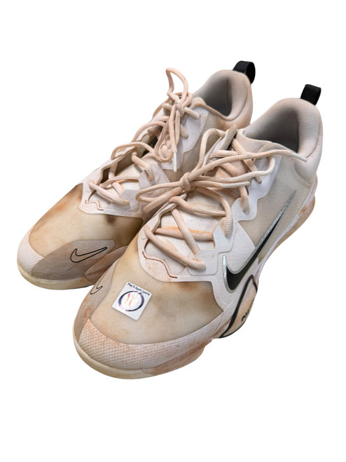 Vist Large View of Product Image Which is Used Nike AIR ZOOM BB/SB Cleats White Senior 11