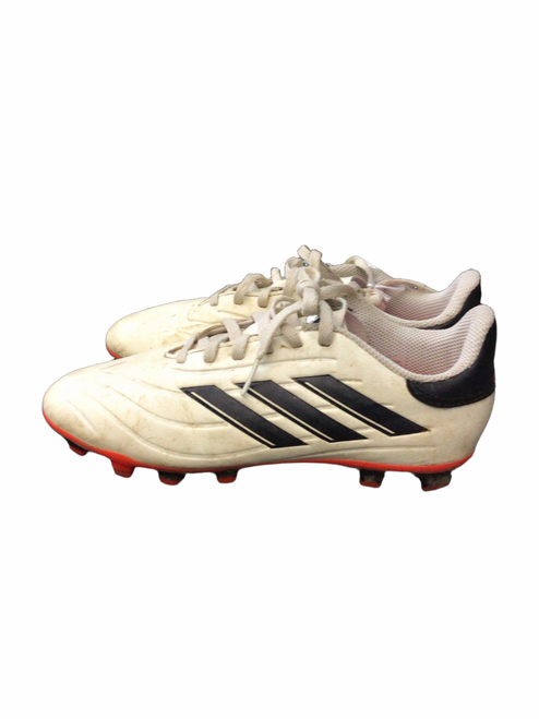 Vist Large View of Product Image Which is Used Adidas Soccer Cleats White Senior 5