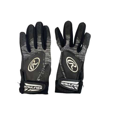 Vist Large View of Product Image Which is Used Rawlings BB/SB Batting Gloves Black XXXS