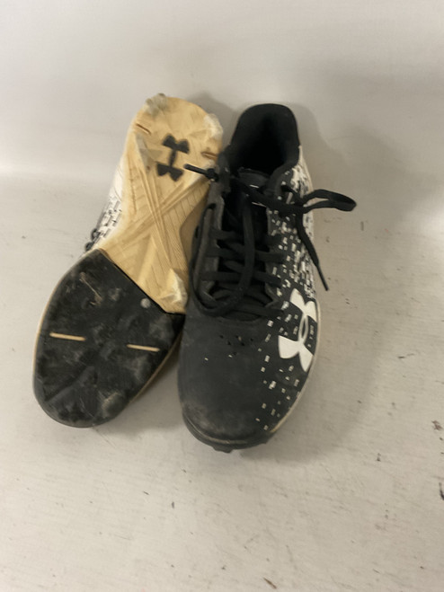Vist Large View of Product Image Which is Used Under Armour MLB BB/SB Cleats Black Junior 02.5