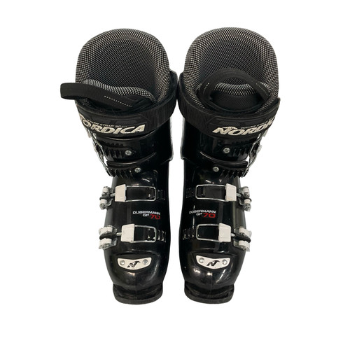 Vist Large View of Product Image Which is Used Nordica DOBERMANN GP 70 Boys DH Ski Boot Black 235 MP - J05.5 - W06.5