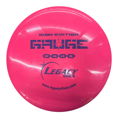 Vist Large View of Product Image Which is Used Legacy ICON GAUGE Disc Golf Mid Range Red 178g