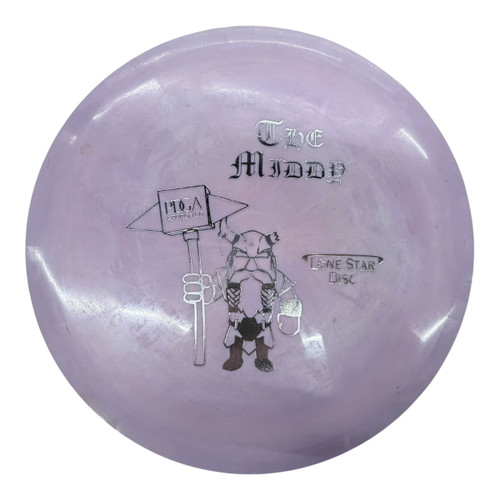 Vist Large View of Product Image Which is Used Lone Star Disc THE MIDDY Disc Golf Mid Range Purple 172g