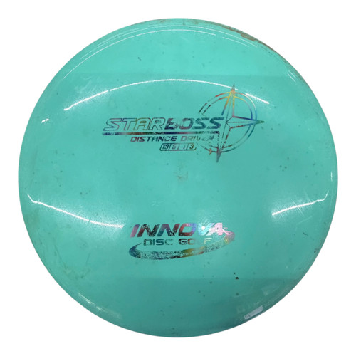 Vist Large View of Product Image Which is Used Innova STAR BOSS Disc Golf Driver Teal 171g