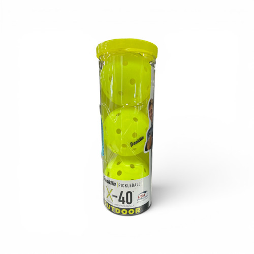 Vist Large View of Product Image Which is Used Franklin X-40 3 PACK YELLOW Pickleball Balls