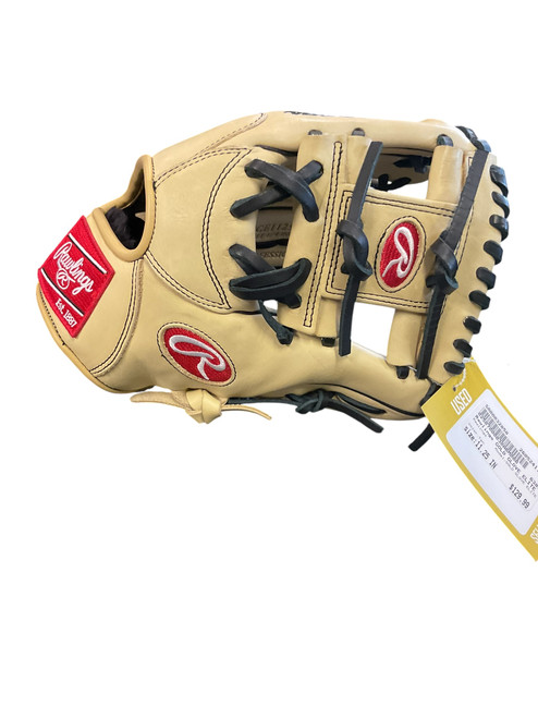 Vist Large View of Product Image Which is Used Rawlings GOLD GLOVE ELITE BB/SB Glove RH Throw Tan 11 1/4"
